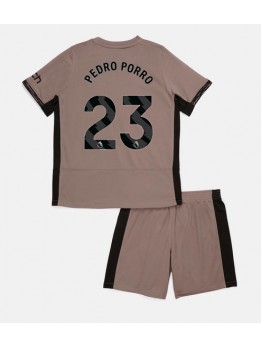 Otroški Nogometna dresi replika Tottenham Hotspur Pedro Porro #23 Tretji 2023-24 Kratek rokav (+ hlače)